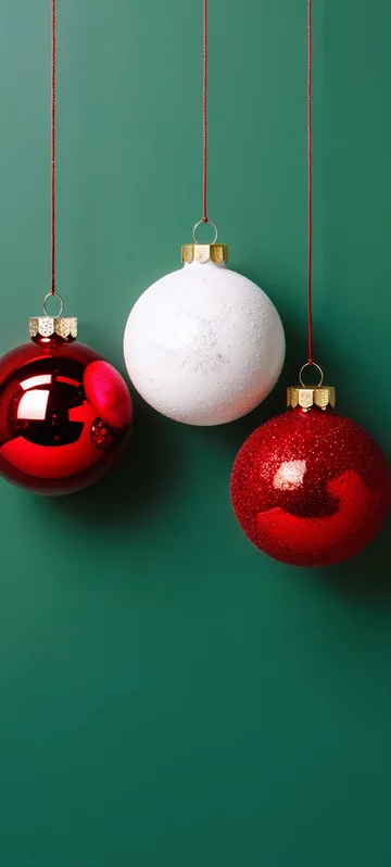 Elegant Holiday Baubles Wallpaper