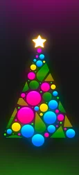 Wallpaper Vibrant Neon X-mas Tree