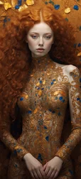 Gustav Klimt - Ginger Girl Image