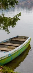 Old Boat On The Lake Image