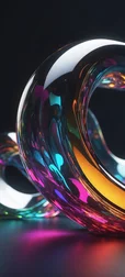3D Abstract Glass Shapes